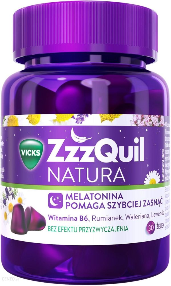 Vicks ZzzQuil Natura Melatonina o smaku owoców leśnych 30 Żelek