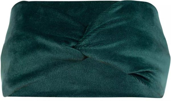 Welurowa opaska na głowę podwójna turban
